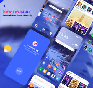 اسکرین شات 1 برنامه U Launcher Lite-Hide apps